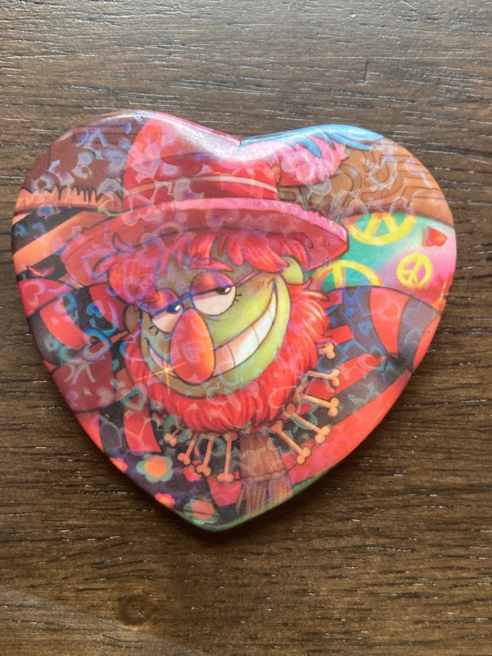 Dr teeth holo heart Button